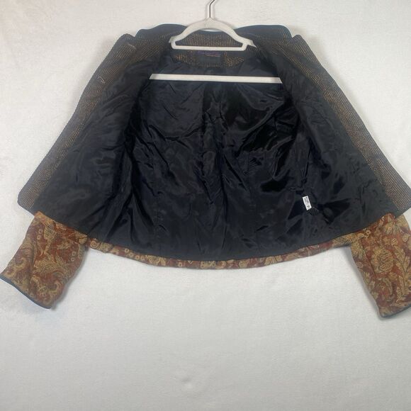 Mary Lynn O’Shea Designer Weaver Tapestry Jacket Handmade in Vermont Size Small - Picture 5 of 13